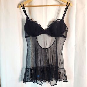 La SENZA Black Sheer Babydoll